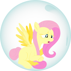 Size: 2600x2600 | Tagged: safe, artist:alexdti, imported from derpibooru, fluttershy, pegasus, pony, twilight's kingdom, bubble, crying, female, fluttershy trapped in a bubble, high res, magic, missing cutie mark, open mouth, simple background, solo, transparent background