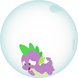 Size: 2601x2600 | Tagged: safe, artist:alexdti, imported from derpibooru, spike, dragon, twilight's kingdom, bubble, high res, magic, male, open mouth, simple background, solo, transparent background