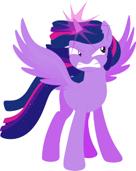 Size: 2125x2673 | Tagged: safe, artist:alexdti, imported from derpibooru, twilight sparkle, alicorn, pony, twilight's kingdom, angry, glowing horn, high res, horn, magic, magic aura, simple background, solo, teeth, transparent background, twilight sparkle (alicorn)