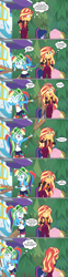 Size: 1140x4601 | Tagged: safe, artist:silverbuller, edit, edited screencap, imported from derpibooru, screencap, applejack, fluttershy, rainbow dash, sci-twi, sunset shimmer, twilight sparkle, equestria girls, equestria girls series, sunset's backstage pass!, spoiler:eqg series (season 2), algolagnia, comic, screencap comic, spanking