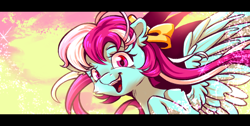 Size: 1326x667 | Tagged: safe, artist:teaflower300, imported from derpibooru, pegasus, pony, solo