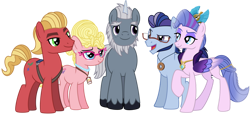 Size: 1024x473 | Tagged: safe, artist:emeraldblast63, imported from derpibooru, queen haven, sprout cloverleaf, earth pony, pegasus, pony, unicorn, adoraphyllis, alphabittle (g5), alphabittle blossomforth, argyle starshine, cute, female, g4, g5, g5 to g4, male, mare, phyllis (g5), phyllis cloverleaf, secondary five (g5), simple background, sprout (g5), stallion, transparent background, vector