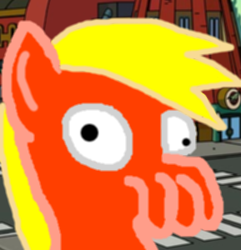 Size: 289x300 | Tagged: safe, artist:gsomv, imported from derpibooru, derpy hooves, 1000 hours in ms paint, crossover, futurama, solo, zoidberg