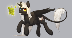 Size: 3264x1746 | Tagged: safe, artist:makaronder, imported from derpibooru, oc, oc only, alicorn, pony, alicorn oc, horn, solo, wings