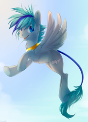 Size: 1705x2361 | Tagged: safe, artist:makaronder, imported from derpibooru, oc, oc only, pegasus, pony, solo