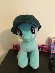 Size: 2448x3264 | Tagged: safe, imported from derpibooru, photographer:buceps, minty, 4th of july, american flag, build-a-bear, cap, hat, high res, holiday, misspelling, plushie