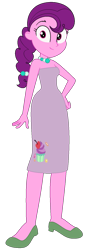 Size: 527x1502 | Tagged: safe, artist:louey, imported from derpibooru, sugar belle, equestria girls, clothes, dress, equestria girls-ified, high heels, jewelry, necklace, ponytail, shoes, wide hips