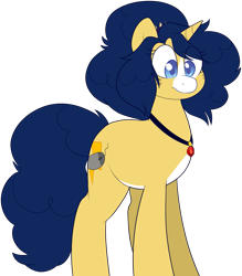 Size: 1755x2008 | Tagged: safe, artist:2k.bugbytes, imported from ponybooru, oc, oc only, oc:flash reboot, pony, unicorn, alternate hairstyle, female, gem, headband, jewelry, necklace, simple background, siren gem, solo, standing, transparent background