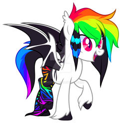 Size: 1920x1979 | Tagged: safe, artist:renhorse, imported from derpibooru, oc, oc only, oc:brava chrome, bat pony, pony, female, mare, simple background, solo, transparent background