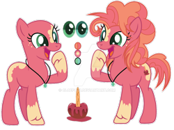 Size: 1280x958 | Tagged: safe, artist:cloefo05, imported from derpibooru, oc, oc only, earth pony, pony, base used, female, mare, offspring, parent:big macintosh, parent:pinkie pie, parents:pinkiemac, reference sheet, simple background, solo, transparent background