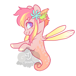 Size: 900x900 | Tagged: safe, artist:lavvythejackalope, imported from derpibooru, oc, oc only, sea pony, seapony oc, simple background, smiling, solo, white background