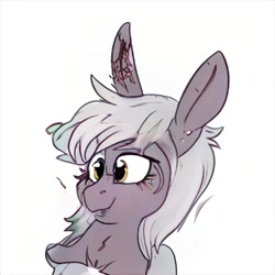 Size: 1024x1024 | Tagged: safe, artist:thisponydoesnotexist, imported from derpibooru, pony, ai content, ai generated, bunny ears, cursed image, female, generator:thisponydoesnotexist, mare, neural network, scar, solo