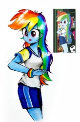 Size: 2165x3300 | Tagged: safe, artist:liaaqila, imported from derpibooru, screencap, rainbow dash, equestria girls, equestria girls series, sock it to me, spoiler:eqg series (season 2), female, high res, screencap reference, solo