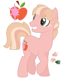 Size: 1200x1488 | Tagged: safe, artist:magicuniclaws, imported from derpibooru, oc, oc only, earth pony, pony, magical lesbian spawn, male, offspring, parent:applejack, parent:twilight sparkle, parents:twijack, simple background, solo, stallion, transparent background