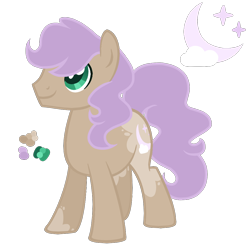 Size: 1000x1000 | Tagged: safe, artist:magicuniclaws, imported from derpibooru, oc, oc only, earth pony, pony, magical lesbian spawn, offspring, parent:applejack, parent:princess luna, parents:lunajack, simple background, solo, transparent background