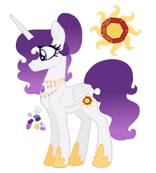 Size: 900x1000 | Tagged: safe, artist:magicuniclaws, imported from derpibooru, oc, oc only, pony, female, magical lesbian spawn, mare, offspring, parent:princess cadance, parent:rarity, parents:raridance, solo