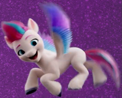 Size: 521x422 | Tagged: safe, imported from derpibooru, screencap, zipp storm, pegasus, pony, 3d, cropped, cute, female, flying, g5, happy, looking at you, mare, my little pony: a new generation, open mouth, smiling, solo