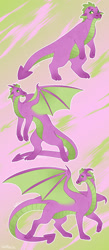 Size: 1280x2925 | Tagged: safe, artist:s0ftserve, imported from derpibooru, spike, dragon, headcanon, headcanon in the description, implied bisexual, implied gay, implied shipping, implied thoraxspike, older, older spike, solo