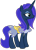 Size: 2087x2873 | Tagged: safe, artist:blah23z, imported from derpibooru, princess luna, sassy saddles, pony, unicorn, female, high res, mare, recolor, simple background, solo, transparent background, vector