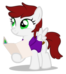 Size: 4120x4580 | Tagged: safe, artist:strategypony, imported from derpibooru, oc, oc only, oc:graph travel, pegasus, pony, clothes, female, filly, foal, map, simple background, transparent background, vest
