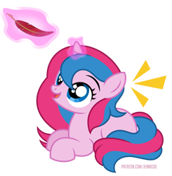Size: 979x1000 | Tagged: safe, artist:jennieoo, imported from derpibooru, oc, oc only, oc:star sparkle, pony, unicorn, amused, feather, female, filly, foal, happy, lying down, magic, show accurate, simple background, smiling, solo, transparent background, vector