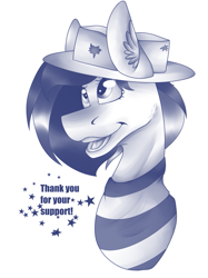 Size: 607x811 | Tagged: safe, artist:chazmazda, imported from derpibooru, oc, oc only, alicorn, earth pony, pegasus, pony, unicorn, bust, clothes, cosplay, costume, freddy krueger, patreon, patreon reward, photo, portrait, shade, sketch, solo