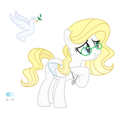 Size: 1365x1297 | Tagged: safe, artist:darbypop1, imported from derpibooru, oc, oc only, oc:grace, pegasus, pony, female, mare, simple background, solo, transparent background