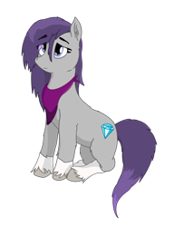 Size: 2616x3400 | Tagged: safe, alternate version, artist:autumnsfur, artist:autumnsfurart, imported from derpibooru, oc, oc only, oc:glitter stone, earth pony, pony, earth pony oc, female, high res, mare, neckerchief, simple background, solo, transparent background, unshorn fetlocks