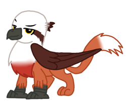 Size: 532x433 | Tagged: safe, alternate version, artist:agdapl, imported from derpibooru, griffon, base used, crossover, griffonized, simple background, smiling, sniper, solo, species swap, team fortress 2, transparent background