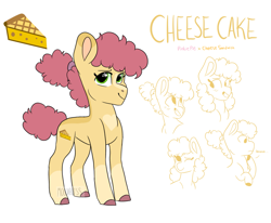 Size: 2093x1724 | Tagged: safe, artist:moccabliss, imported from derpibooru, li'l cheese, earth pony, pony, the last problem, alternate design, ambiguous gender, simple background, solo, white background