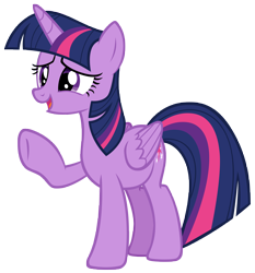 Size: 7070x7573 | Tagged: safe, artist:andoanimalia, imported from derpibooru, twilight sparkle, alicorn, pony, father knows beast, female, folded wings, open mouth, simple background, solo, transparent background, twilight sparkle (alicorn), vector, wings