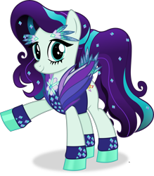 Size: 4836x5518 | Tagged: safe, artist:anime-equestria, imported from derpibooru, coloratura, earth pony, pony, the mane attraction, alternate hairstyle, clothes, eyelashes, female, happy, mare, outfit, rara, shoes, simple background, smiling, solo, sparkles, transparent background, vector