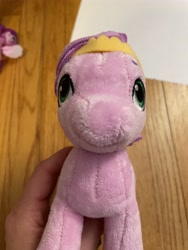 Size: 3024x4032 | Tagged: safe, imported from derpibooru, photographer:errant_harpy, pipp petals, pegasus, pony, female, g5, irl, looking at you, mare, my little pony: a new generation, photo, plushie, toy