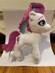 Size: 3024x4032 | Tagged: safe, imported from derpibooru, photographer:errant_harpy, zipp storm, pegasus, pony, female, g5, irl, mare, my little pony: a new generation, photo, plushie, toy