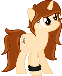 Size: 635x776 | Tagged: safe, artist:pegasski, artist:shiibases, imported from derpibooru, oc, oc only, pony, unicorn, base used, bracelet, eyelashes, female, freckles, horn, jewelry, mare, simple background, smiling, solo, transparent background, unicorn oc