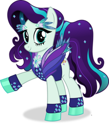 Size: 1280x1461 | Tagged: safe, artist:anime-equestria, imported from ponybooru, coloratura, earth pony, the mane attraction, alternate hairstyle, clothes, eyelashes, female, happy, mare, outfit, rara, shoes, simple background, smiling, solo, sparkles, transparent background, vector