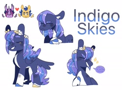 Size: 2158x1596 | Tagged: safe, artist:willow-blues, imported from derpibooru, flash sentry, twilight sparkle, oc, oc:indigo skies, alicorn, pegasus, pony, female, flashlight, floppy ears, heterochromia, male, offspring, parent:flash sentry, parent:twilight sparkle, parents:flashlight, shipping, simple background, straight, twilight sparkle (alicorn), white background