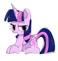 Size: 768x801 | Tagged: safe, artist:pnpn_721, imported from derpibooru, twilight sparkle, alicorn, pony, female, lidded eyes, mare, open mouth, simple background, solo, twilight sparkle (alicorn), white background