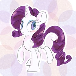 Size: 768x768 | Tagged: safe, artist:pnpn_721, imported from derpibooru, rarity, pony, unicorn, abstract background, female, mare, solo