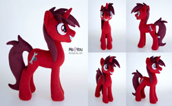 Size: 2200x1353 | Tagged: safe, artist:meplushyou, imported from derpibooru, oc, oc only, oc:scarlet silver, pony, unicorn, irl, male, photo, plushie, solo, stallion