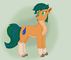 Size: 2581x2180 | Tagged: safe, alternate version, artist:autumnsfur, artist:autumnsfurart, imported from derpibooru, oc, oc only, oc:skyena, earth pony, pony, chest fluff, colored, earth pony oc, gradient background, high res, solo, unshorn fetlocks