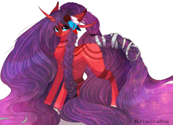 Size: 4907x3541 | Tagged: safe, artist:krissstudios, imported from derpibooru, oc, oc only, oc:summer stars, pony, unicorn, absurd resolution, female, impossibly long hair, long hair, long mane, mare, simple background, solo, white background