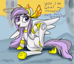 Size: 4200x3600 | Tagged: safe, artist:littlenaughtypony, imported from derpibooru, oc, oc only, oc:athena (shawn keller), pegasus, pony, belly, clothes, feathered wings, fetish, frog (hoof), guardians of pondonia, hoof fetish, hoof shoes, shoes, solo, spread wings, talking to viewer, underhoof, wings