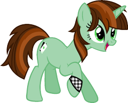 Size: 856x696 | Tagged: safe, artist:pegasski, imported from derpibooru, oc, oc only, oc:las vegas, pony, unicorn, base used, female, horn, mare, open mouth, raised hoof, simple background, smiling, solo, transparent background, unicorn oc