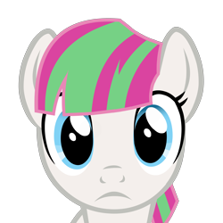 Size: 5000x5000 | Tagged: artist needed, safe, imported from ponybooru, blossomforth, pegasus, pony, bust, female, looking at you, mare, portrait, simple background, solo, transparent background