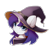 Size: 2600x2500 | Tagged: safe, artist:ifmsoul, imported from derpibooru, oc, oc only, pony, unicorn, bust, clothes, eye clipping through hair, eyeshadow, female, hat, high res, makeup, mare, portrait, simple background, solo, transparent background, witch hat