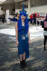 Size: 4474x6704 | Tagged: safe, imported from derpibooru, princess luna, human, babscon, babscon 2017, clothes, cosplay, costume, irl, irl human, photo, sleeveless