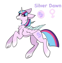 Size: 1091x1109 | Tagged: safe, artist:auroraeclipse202, imported from derpibooru, oc, oc only, alicorn, griffon, hybrid, pony, magical lesbian spawn, offspring, parent:silverstream, parent:twilight sparkle, parent:twistream, simple background, solo, transparent background