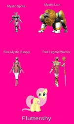 Size: 1081x1807 | Tagged: safe, imported from derpibooru, fluttershy, pony, female, legend magipink, legend warrior, magifairy, magilion, magimajin, magipink, magiranger, mahou sentai magiranger, mystic force, mystic lion, mystic sprite, mystic titan, needs more saturation, photo, pink ranger, power rangers, power rangers mystic force, solo, super sentai