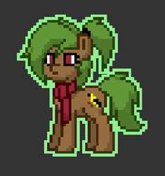 Size: 273x290 | Tagged: safe, oc, oc only, oc:poison oak, earth pony, pony, pony town, clothes, female, mare, scarf, simple background